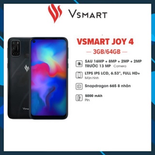 Điện thoại Vsmart Joy4 - Fullbox Nguyên Seal Chính Hãng VJ4 - Điện thoại chính hãng