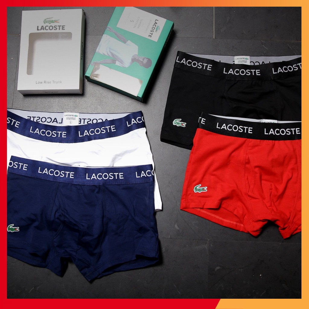 Quần lót nam - DÁNG SỊP ĐÙI BOXER cotton co giãn - mã dính L04