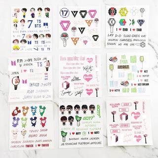 Sticker Nhóm Nhạc Blackpink Nct Got7 Twice Seventeen