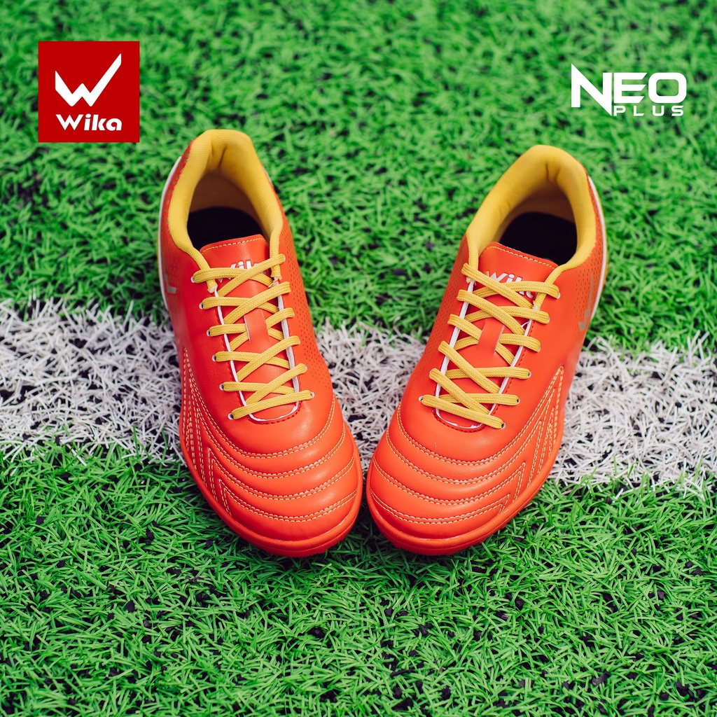 Giày Bóng Đá Wika Neo Plus ( Tặng Tất ) Chính Hãng Chất Liệu Da Phu Cao Cấp Đã Khâu Toàn Bộ Đế Thiết Kể Nhỏ Gọn Ôm Chân