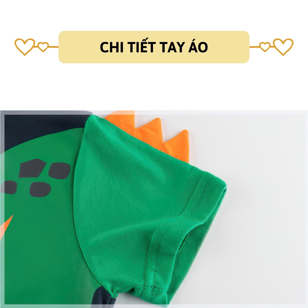 Áo thun bé trai ngắn tay 27kids áo cộc nam vải cotton cho trẻ từ 2 - ảnh sản phẩm 4