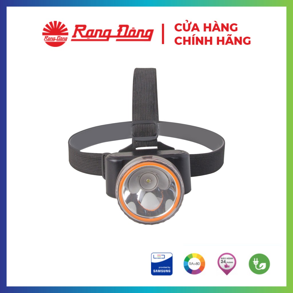 [Chính Hãng] Đèn Pin LED đội đầu 3W Rạng Đông, siêu sáng, pin trâu, độ bền cao, Model: LED D PDD02L/3W