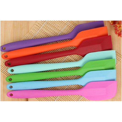 Cây vét trộn bột, spatula silicone đúc nguyên khối, chống dính