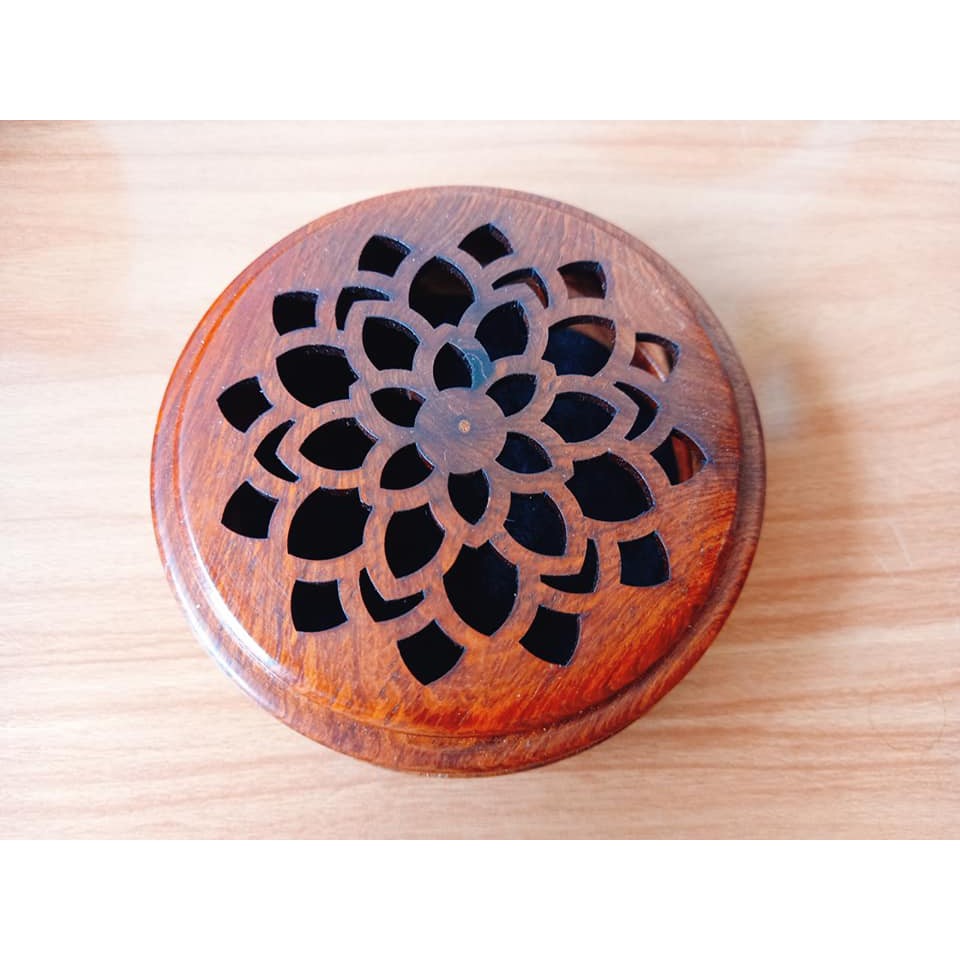 Hộp đốt trầm hương ⚡️TINH TẾ⚡️ Hộp đốt trầm thư giãn, chất liệu gỗ hương