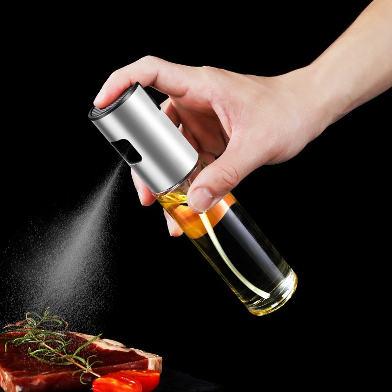 Bình Xịt Dầu Ăn Thủy Tinh, Chai Xịt Dầu Ăn Phun Sương Dùng Cho Nồi Chiên, Salad, Nướng (PD2939)