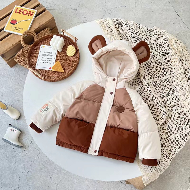 Áo Khoác Phao Cho Bé Trai Bé Gái Phong Cách Hàn Siêu Nhẹ Dày Ấm Shushi_baby