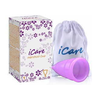 Freeship 99k TQ_Cốc nguyệt San ICare size L (màu tím)