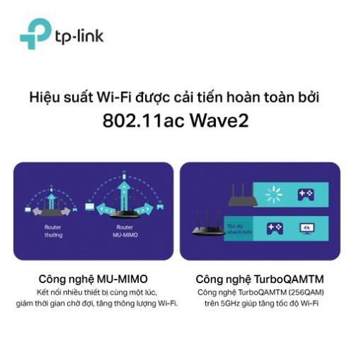 TP-Link AC 1900Mbps Bộ phát Wi-Fi MU MIMO Hiệu suất mạnh mẽ - Archer A9 - Hàng Chính Hãng