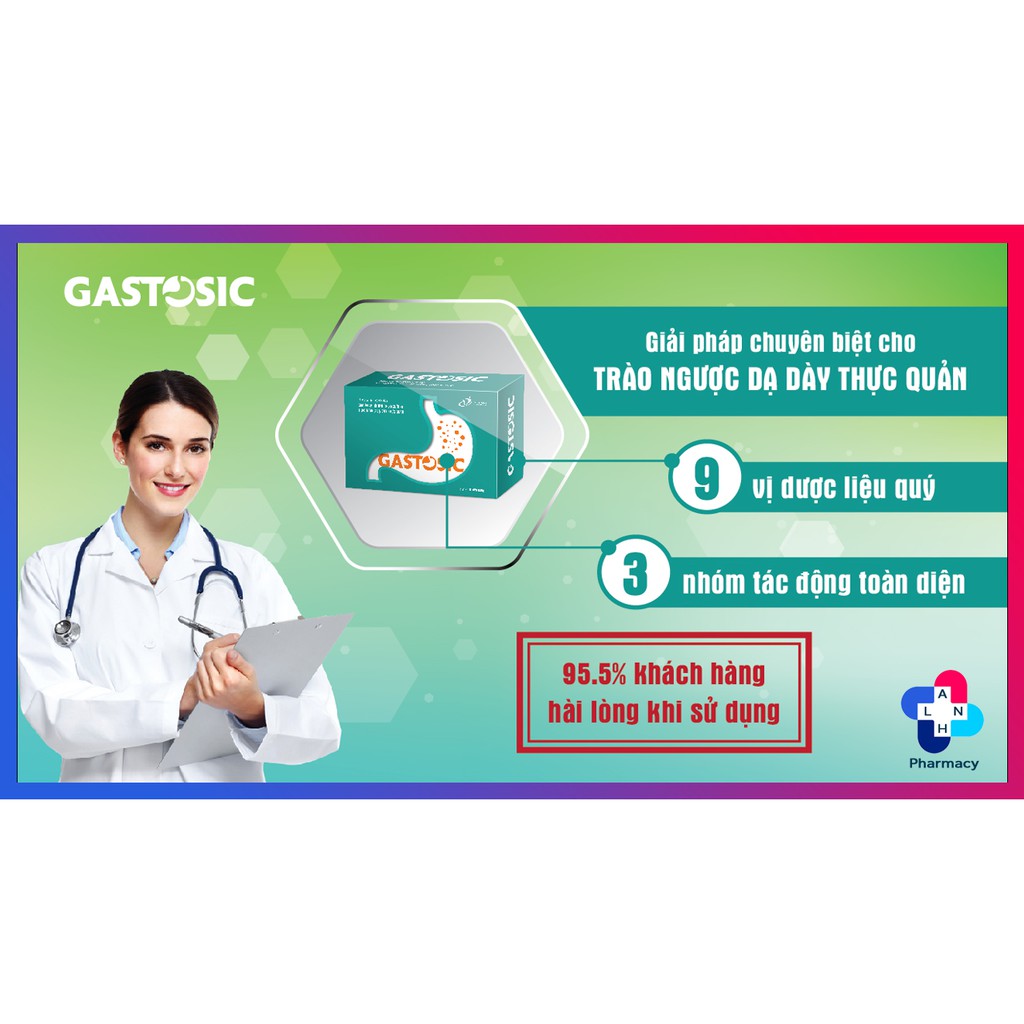 GASTOSIC - Giải pháp chuyên biệt cho trào ngược dạ dày thực quản.