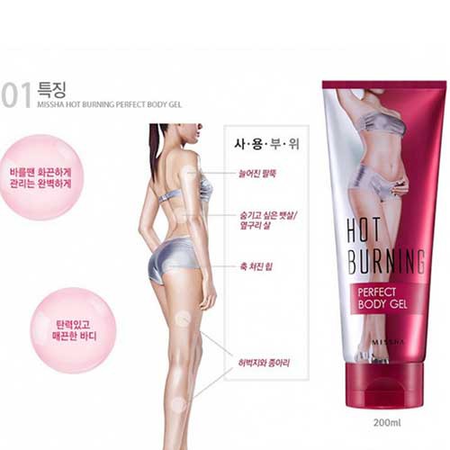 Gel massage tan mỡ Missha Hot Burning Perfect Body 200ml