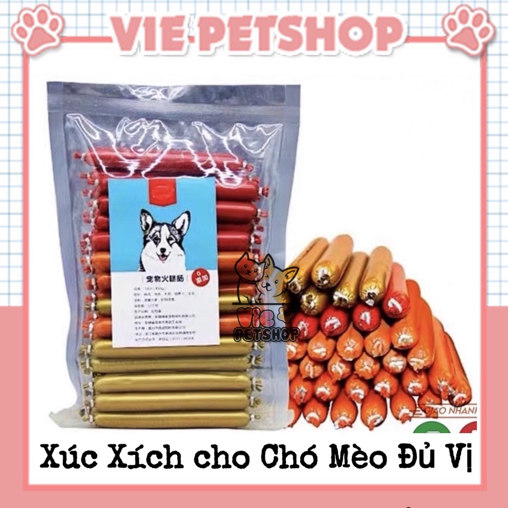 [Lẻ 1 Cây] Xúc Xích cho Chó Mèo Đủ Vị | Vie PETSHOP