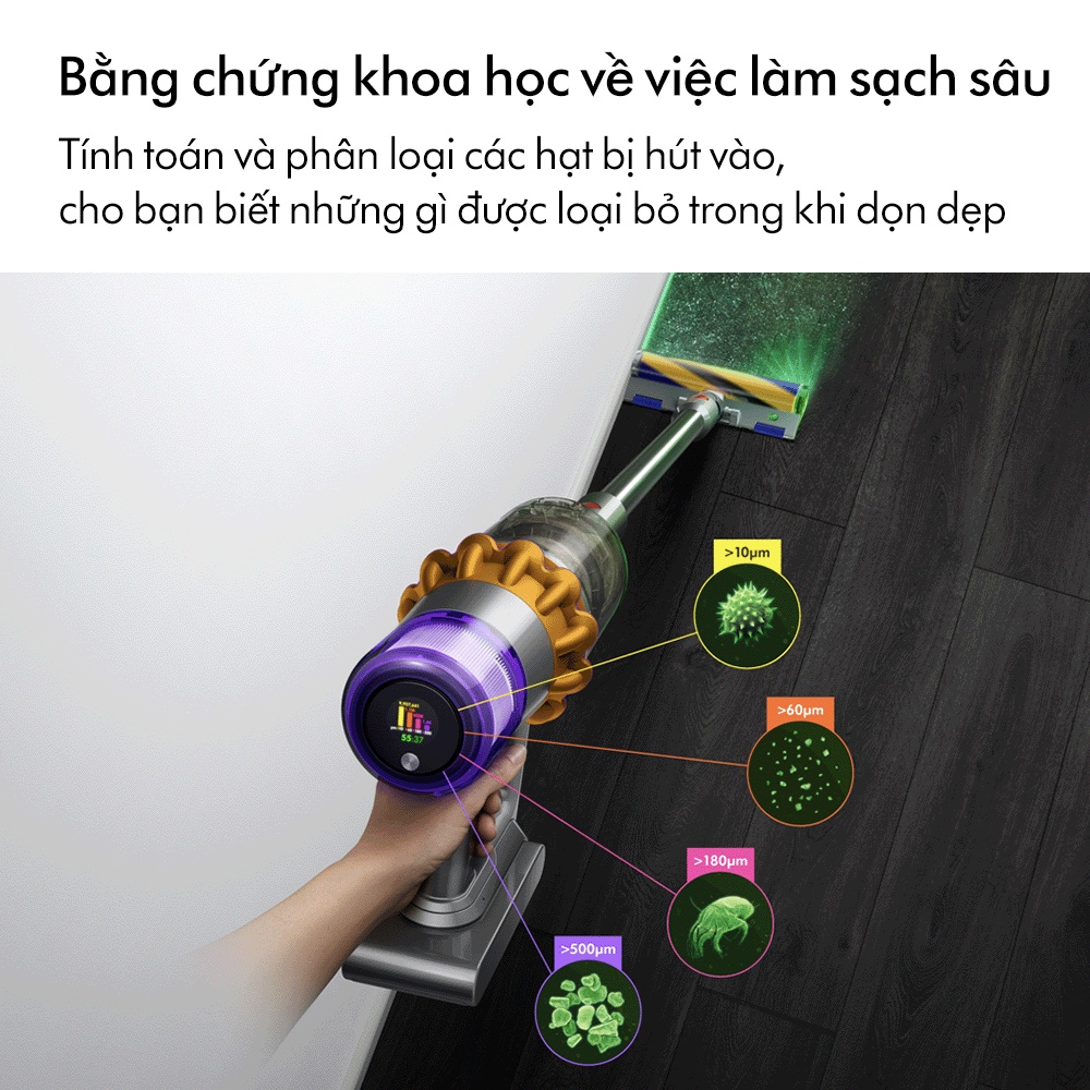 [Chỉ 7.10 Tặng túi tote] Máy Hút Bụi Không Dây Dyson V15 Detect ™ Absolute