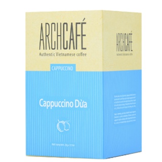 [Nhập SRAPR164 giảm 50% tối đa 20K] ( Achcafe ) Cà phê Cappuccino Dừa - Archcafé (hộp 12 gói x 20g)