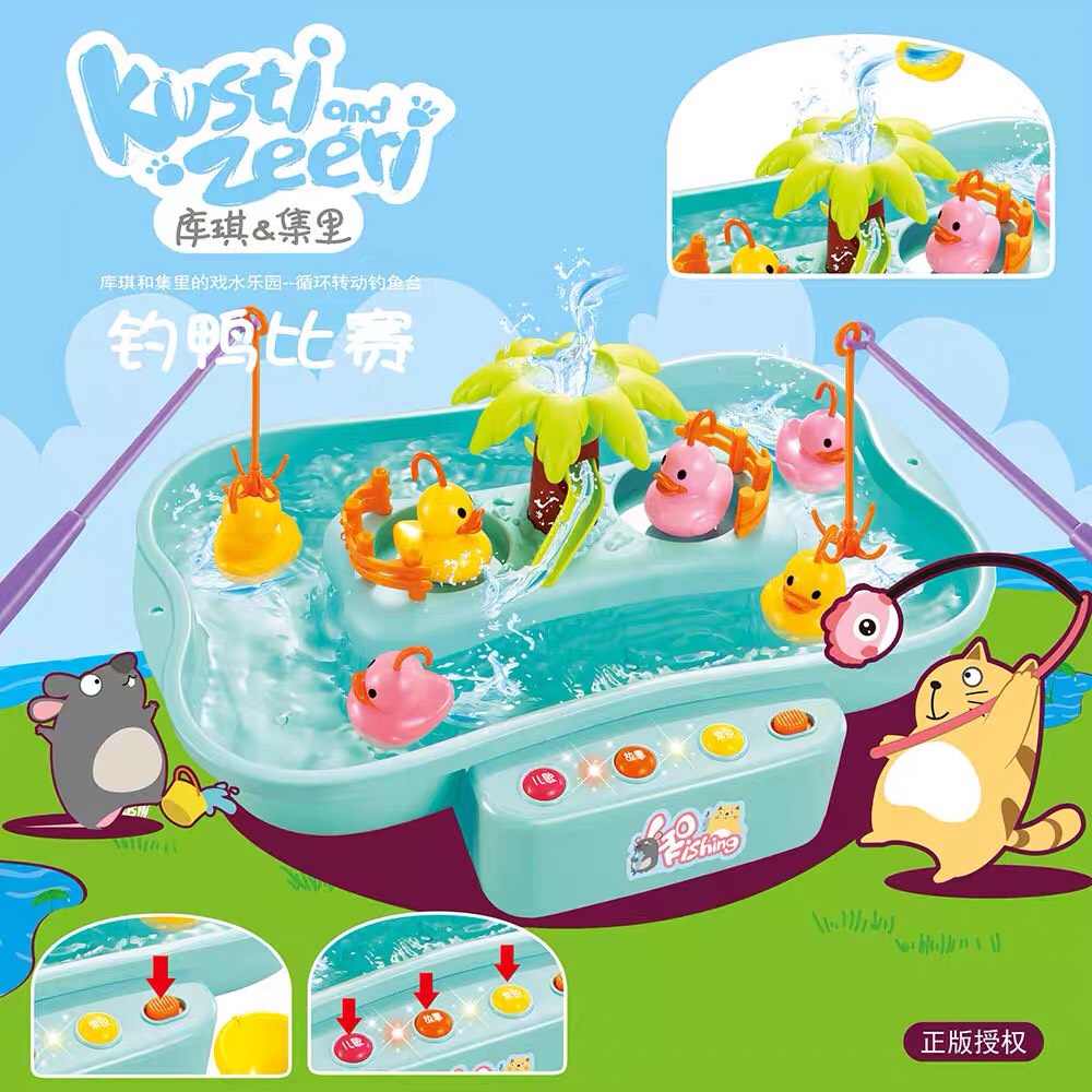 Đồ chơi câu cá câu vịt trên đảo có nhạc cực hấp dẫn cho bé