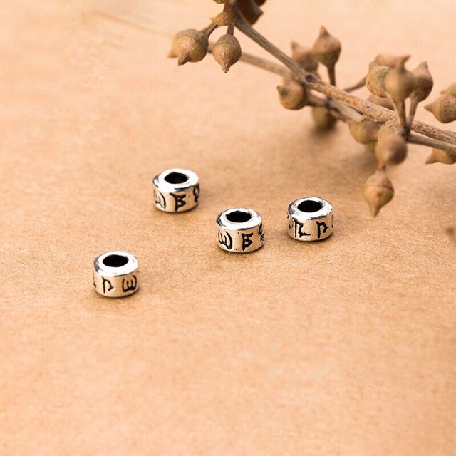 GIÁ BUÔN  Charm chặn bạc khắc chú - Hàng bạc VIP loại 1 PH915