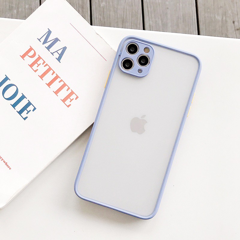 Ốp lưng iphone Nhám Mờ Viền Màu 6/6plus/6s/6splus/7/7plus/8/8plus/x/xr/xs/11/12/13/pro/max/plus/promax | BigBuy360 - bigbuy360.vn