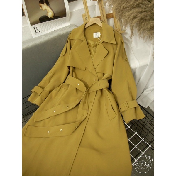 Áo khoác mangto kaki khuy bấm dáng dài (hàng mác ysm) | BigBuy360 - bigbuy360.vn