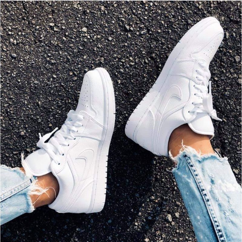 jordan low all white