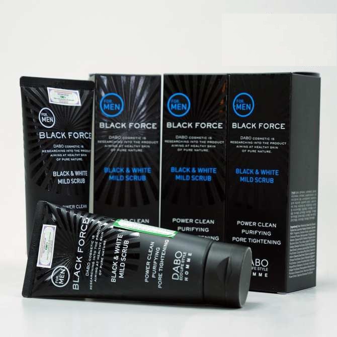 Sữa Rửa Mặt Nam Than Hoạt Tính Black Force Dabo Hàn Quốc 120ml (trắng da ,Sạch nhờn ngừa mụn )