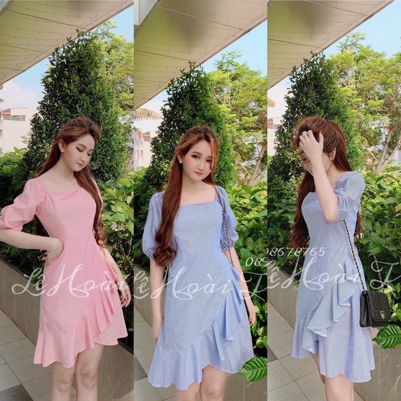 Pass đầm trễ vai