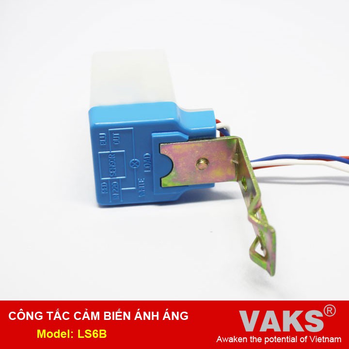 Bộ 2 Công tắc cảm biến ánh sáng LS6B + Tặng 2 bóng đèn Led 7W và 2 đuôi đèn chống nước