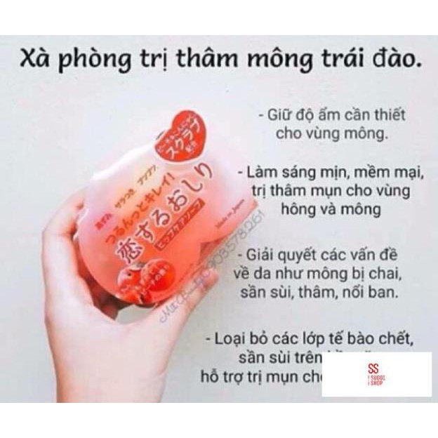 Xà phòng làm giảm thâm mông Trái đào Pelican soap