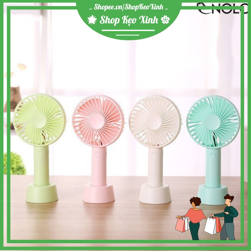 Quạt Tích Điện Mini Cầm Tay 3 Chế Độ Gió (CÓ CHỌN MÀU) | BigBuy360 - bigbuy360.vn