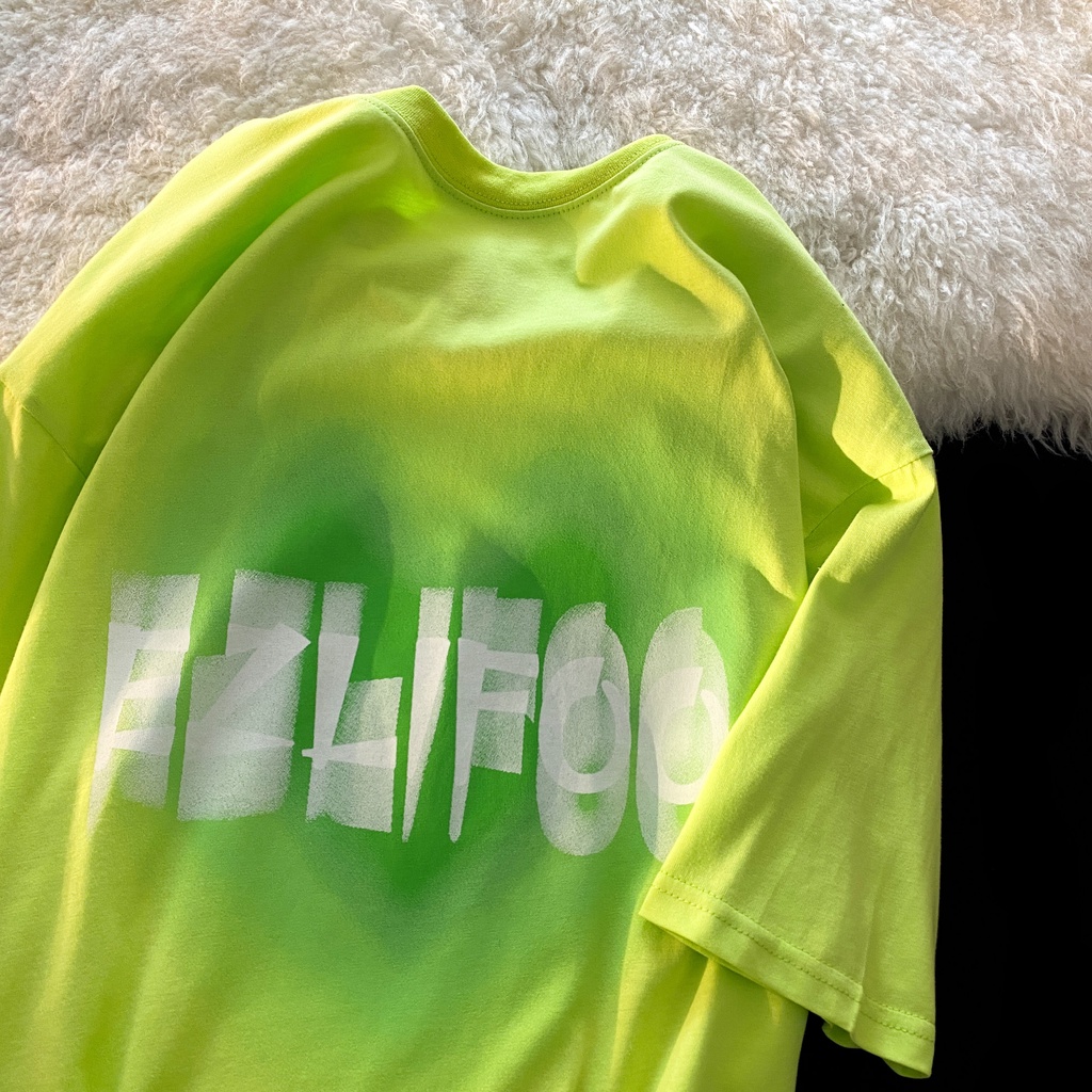 NRVP Áo Thun Nữ Ngắn Tay In Chữ Phong Cách Hàn Quốc