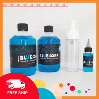 Nước Vệ sinh sau xăm Blue Soap nguyên chất - 500ml