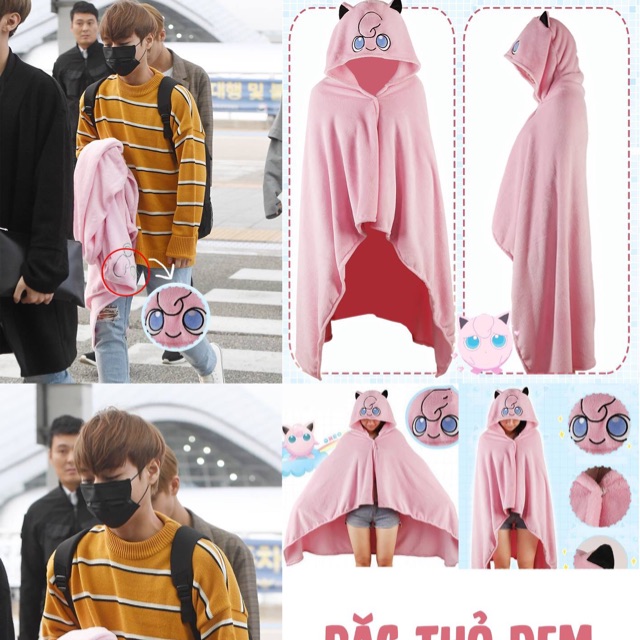 Áo choàng bông Jihoon nhóm Wanna One