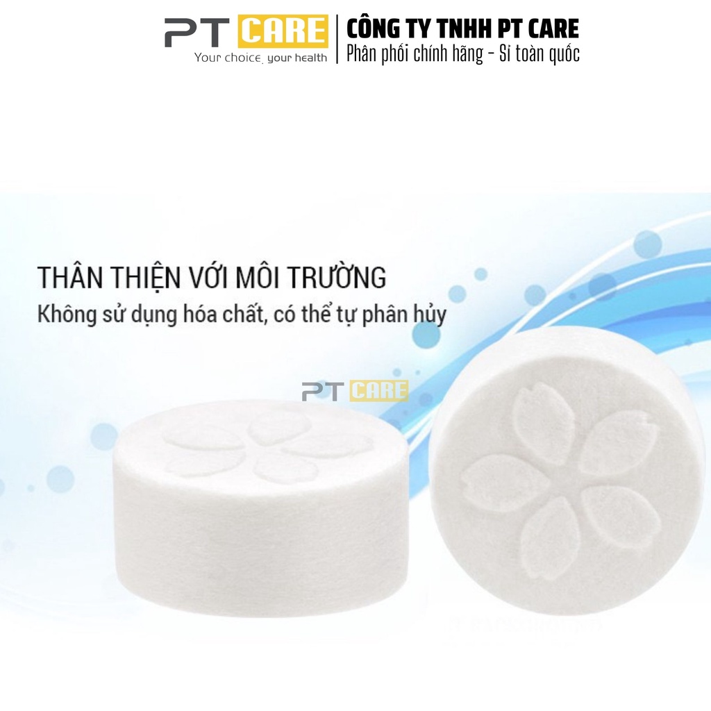 PT CARE | 1 Viên Khăn Giấy Khô Dạng Nén Nikkori - Sản Xuất Theo Công nghệ Nhật Bản