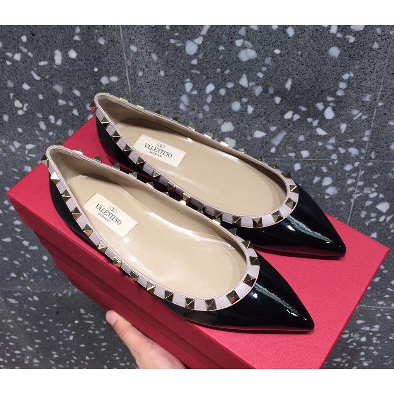 Giày Múa Ba Lê Đế Bằng Chất Liệu Da Mềm Mại