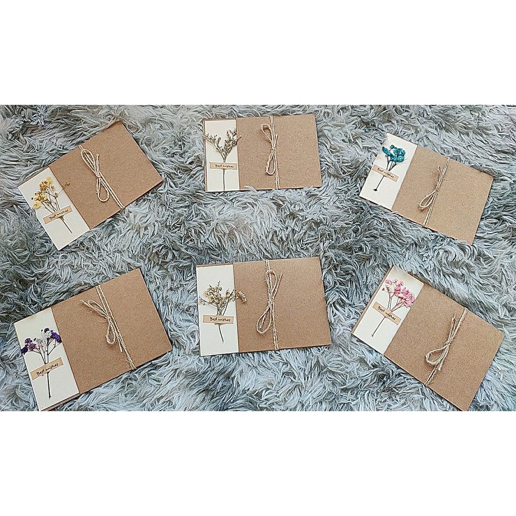 Thiệp hoa vintage BEST WISHES