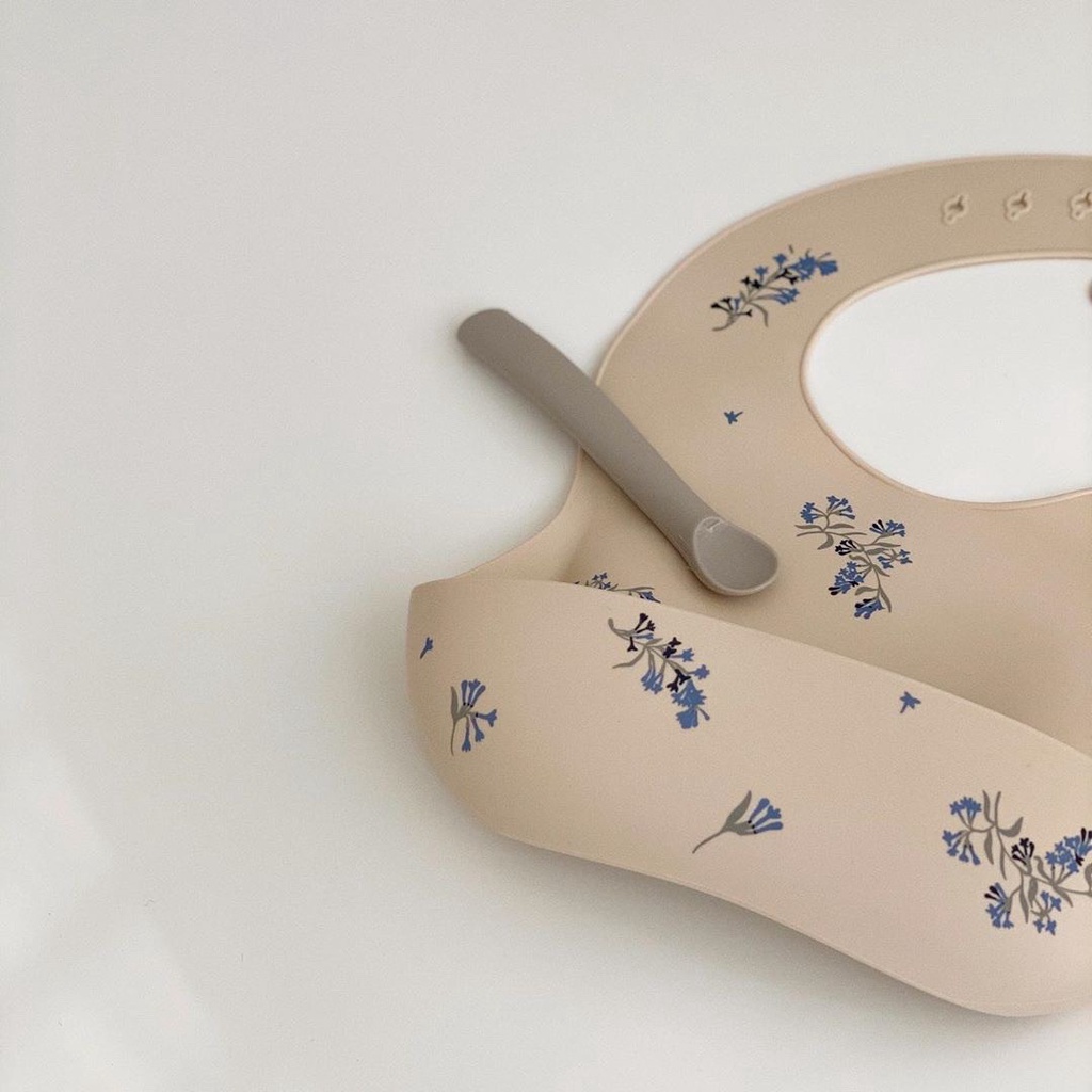 Yếm Máng Ăn Dặm Silicone In Hình Xinh Xắn Cho Bé Yêu