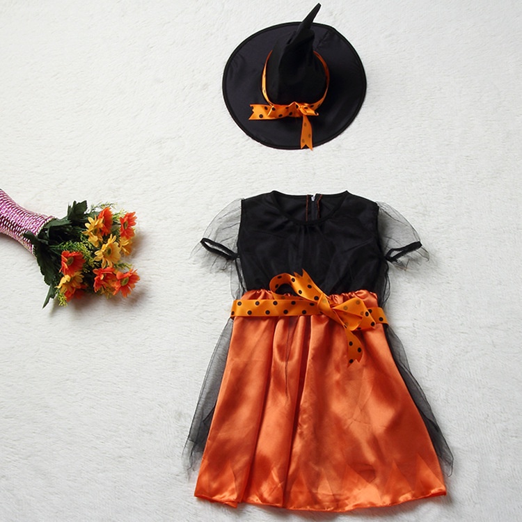 Trang Phục Hóa Trang Halloween Nhân Vật Phù Thủy Cho Bé