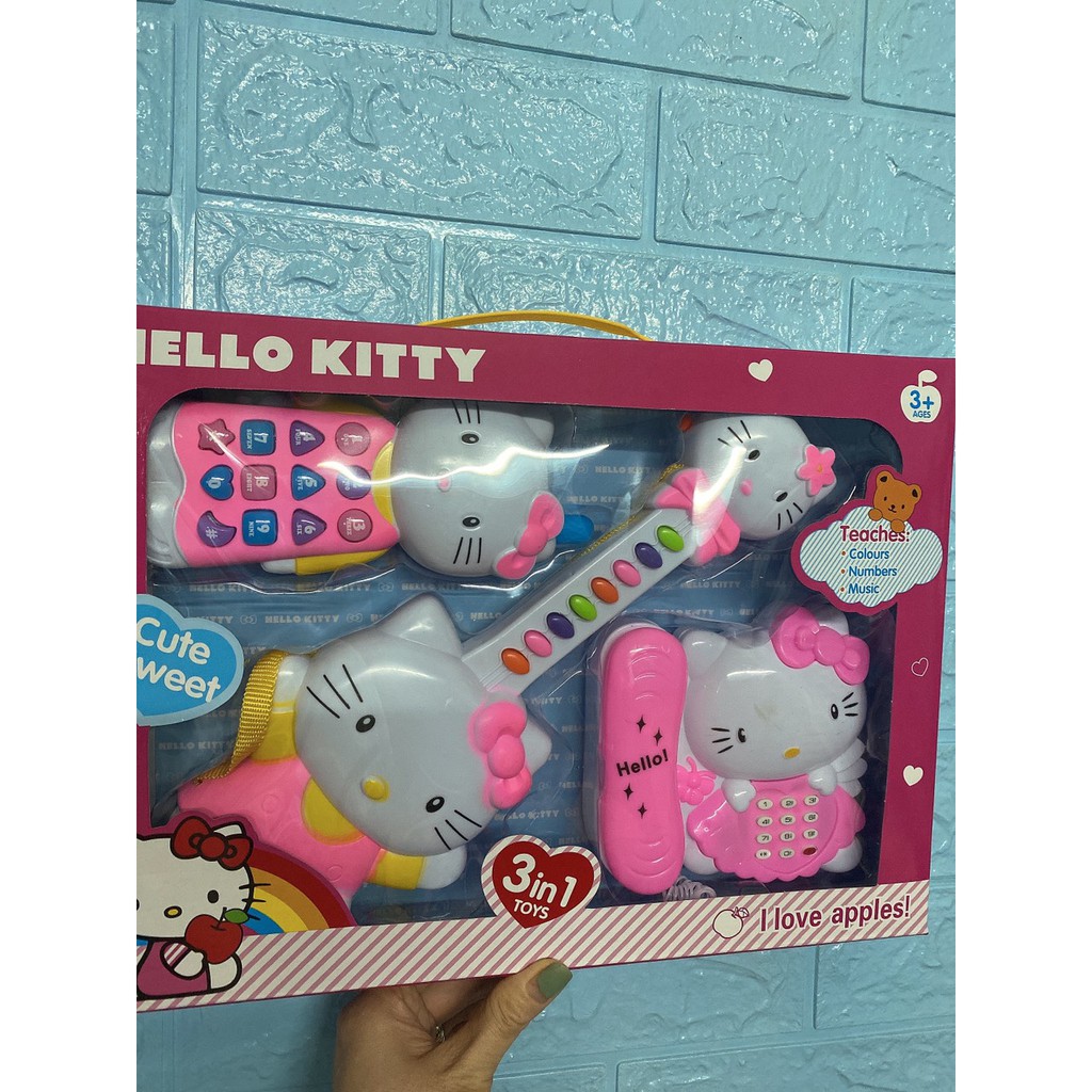 Bộ Đàn Hello Kitty 3 trong 1 Dành Cho Bé