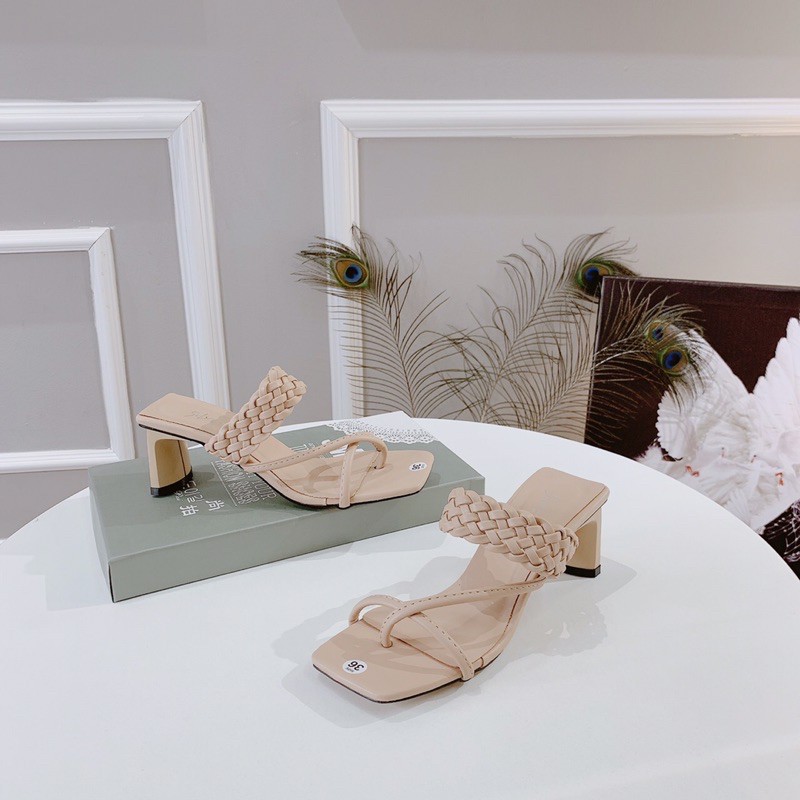 ❄️ HÀNG CÓ SẴN❄️ Guốc quai Tết gót vuông dẹt 5cm