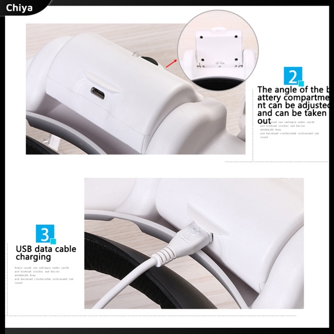 Kính Lúp Đeo Đầu 1.5x 2x 8x 6 Có 3 Đèn Led Sạc Usb Tiện Dụng