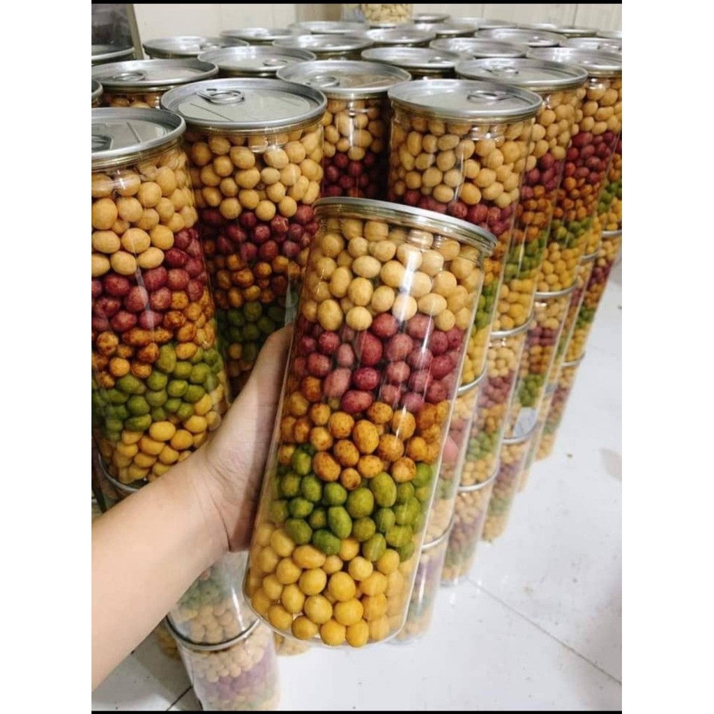 Đậu phộng da cá MIX 5 vị, hủ pet 600gr, giòn ngon, VSATTP, Đồ ăn vặt Snack Food | BigBuy360 - bigbuy360.vn