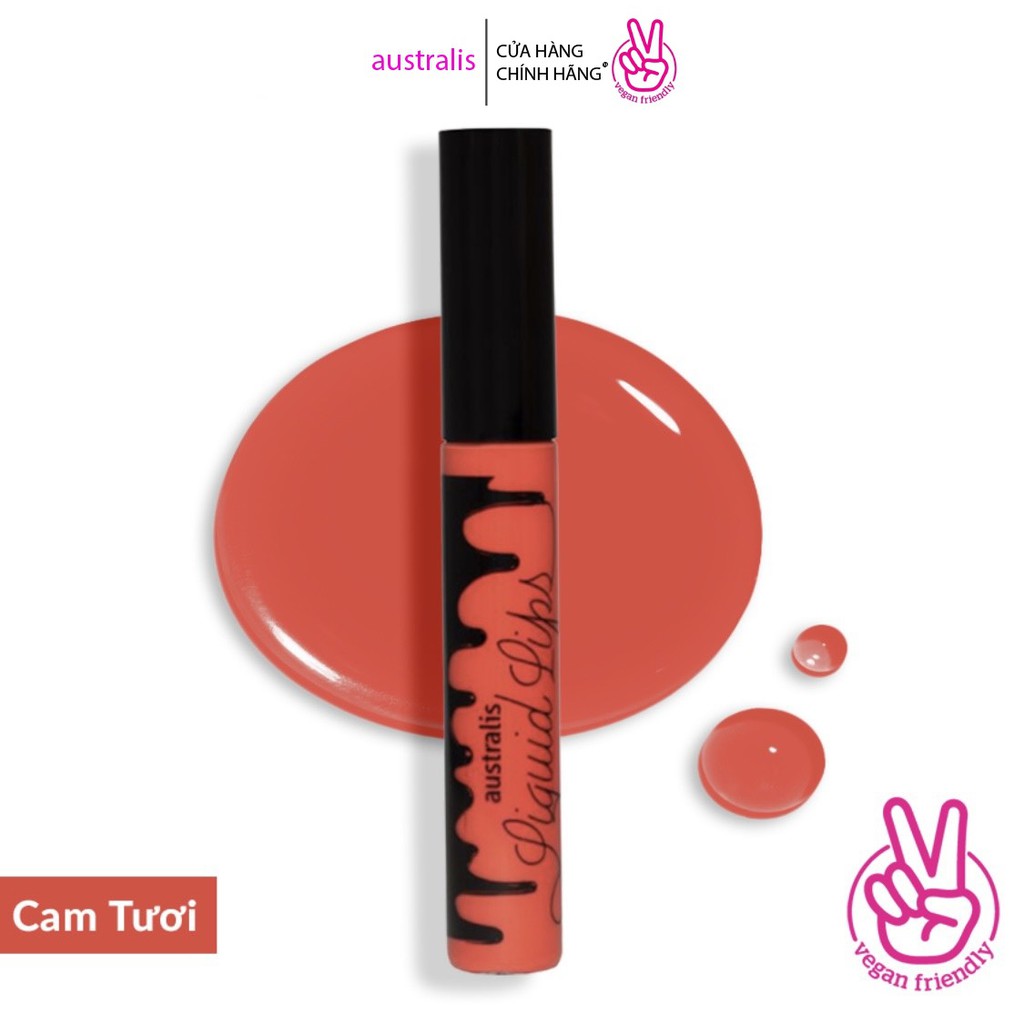 Son Kem Lì Mượt Môi Australis Liquid Lips Matte Lip Cream