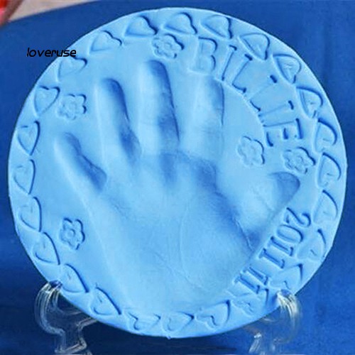 WJ_Creative Gift Baby Air Drying Soft Clay Handprint Footprint Imprint Hand Inkpad Casting