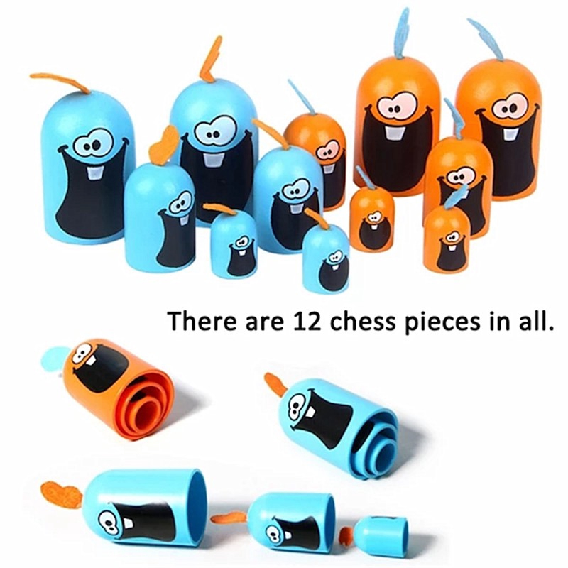 Finger Rock Educational Gobblet Gobblers Toys Đồ chơi caro vui nhộn tương tác với bé