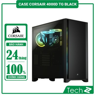 Vỏ Case Corsair 4000D TG Black (Mid Tower/Màu Đen)