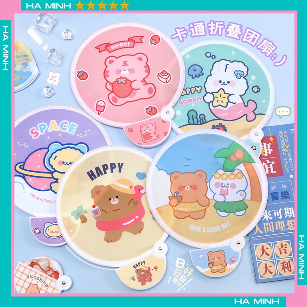 Quạt gấp gọn tự bung bỏ túi siêu tiện lợi