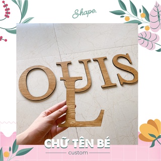 Chữ gỗ trang trí dán tường ( có làm theo yêu cầu)