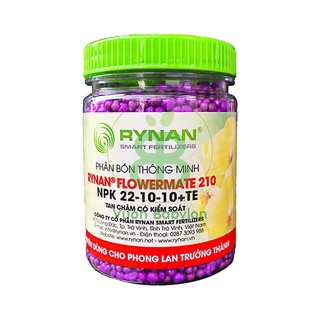 Phân tan chậm rynan npk 22-10-10 cho lan trưởng thành flowermate 210 hũ 150g