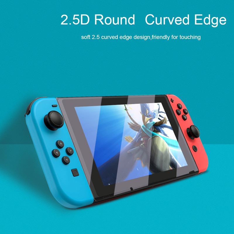 Kính Cường Lực Cao Cấp 9H Bảo Vệ Màn Hình &amp; Nút Ngón Tay Cái Cho Nintendo Switch Lite NS