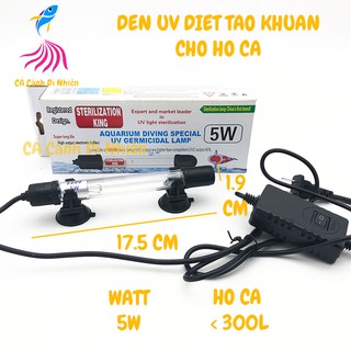 Đèn UV diệt tảo diệt khuẩn 5W cho hồ cá dưới 60cm Sterilization King