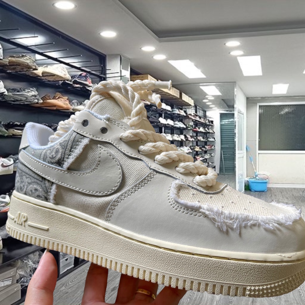 Giày_Nike air force 1 thổ cẩm, Af1 dây thừng bản SC Trung bản mới nhất 2022 - Yabi_boutique