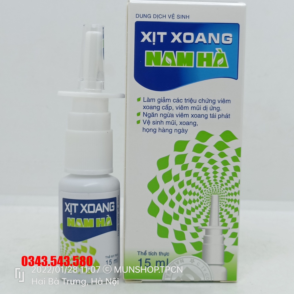 Xịt Xoang Nam Hà chai 15ml